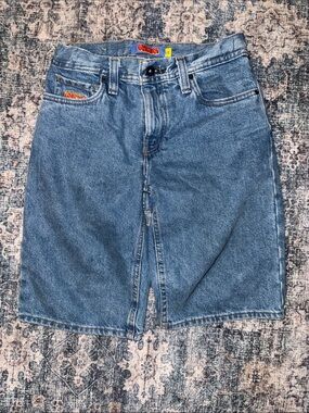 Boys Empyre Blue Denim Jean Shorts — Casual Five-Pocket Style